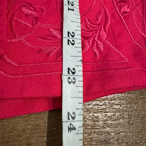 NWT VTG Jessica Howard Hot Pink Linen Blend Blazer Jacket 8 Embroidered Wedding - Picture 10 of 11